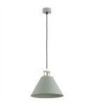 Lampy wiszące industrialne - Argon ORTE lampa wisząca 1 pł. 1x15W (max) szałwia struktura elementy mosiądzowane 4916 - product 3
