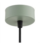Lampy wiszące industrialne - Argon ORTE lampa wisząca 1 pł. 1x15W (max) szałwia struktura elementy mosiądzowane 4916 - product 5