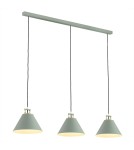 Lampy wiszące - Argon ORTE lampa wisząca 3 pł. 3x15W (max) szałwia struktura elementy mosiądzowane 6177 - product 1