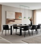 Lampy wiszące - Argon ORTE lampa wisząca 3 pł. 3x15W (max) szałwia struktura elementy mosiądzowane 6177 - product 2