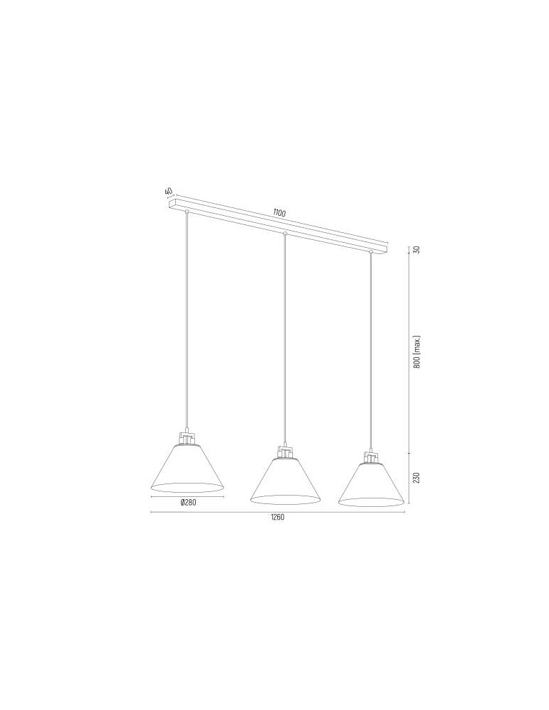 Lampy wiszące - Argon ORTE lampa wisząca 3 pł. 3x15W (max) szałwia struktura elementy mosiądzowane 6177 - product kolory-swiatla.pl 6