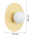 Kinkiety - Argon PALOMA 8503        szkło, mosiądz - product 6