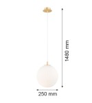 Lampy wiszące kule - Argon PALOMA 8507        szkło, mosiądz - product 8