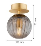 Lampy sufitowe kule - Argon PALOMA 8510        szkło, mosiądz - product 6