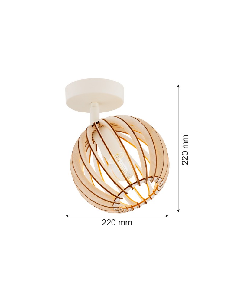 Argon PARULA kinkiet 1 pł. / plafon 1 pł. 1x7W (max) jasny brąz beż 8275 Argon PARULA kinkiet 1 pł. / plafon 1 pł. 1x7W (max) jasny brąz beż 8275