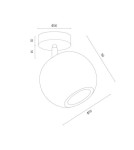Argon PARULA kinkiet 1 pł. / plafon 1 pł. 1x7W (max) jasny brąz beż 8275 Argon PARULA kinkiet 1 pł. / plafon 1 pł. 1x7W (max) jasny brąz beż 8275