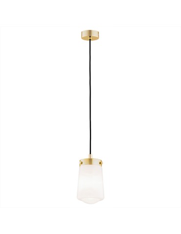 Argon PASADENA lampa wisząca 1 pł. 1x15W (max) biały połysk mosiądz 8004