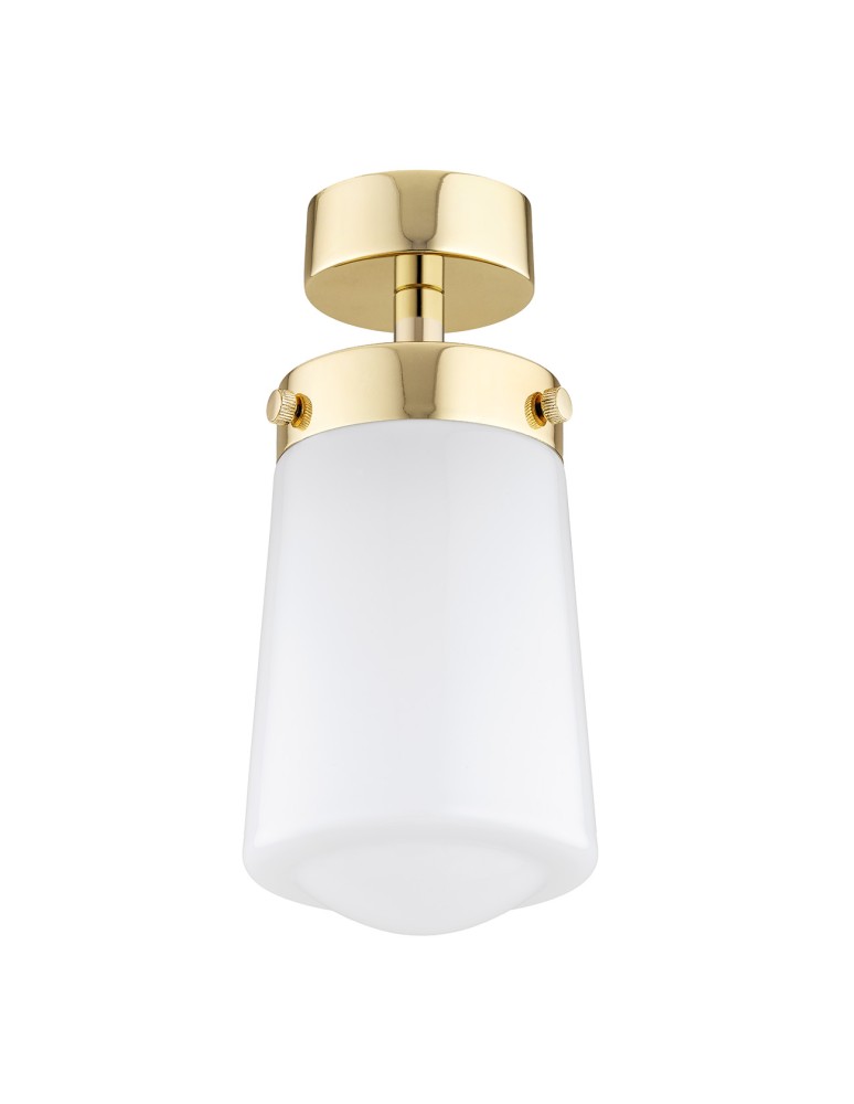 Argon PASADENA plafon 1 pł. 1x15W (max) biały połysk IP44 mosiądz 8005 Argon PASADENA plafon 1 pł. 1x15W (max) biały połysk IP44 mosiądz 8005