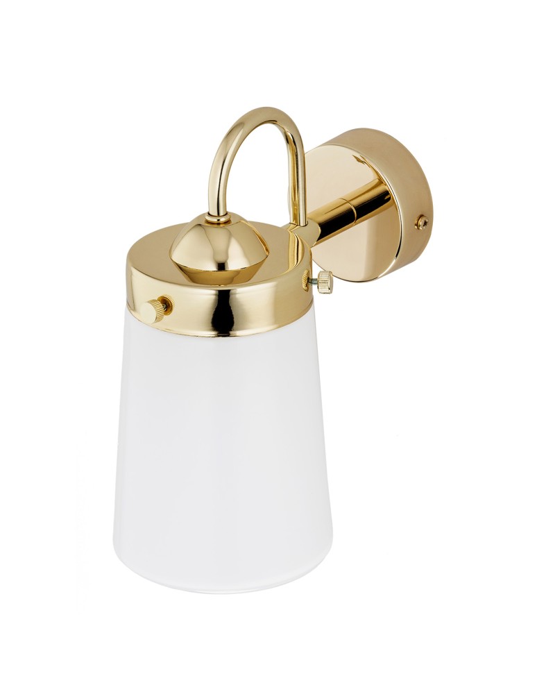 Argon PASADENA kinkiet 1 pł. 1x15W (max) biały połysk IP44 mosiądz 4717 Argon PASADENA kinkiet 1 pł. 1x15W (max) biały połysk IP44 mosiądz 4717