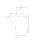 Kinkiety łazienkowe - Argon PASADENA kinkiet 1 pł. 1x15W (max) dymny IP44 chrom 4718 - product 6