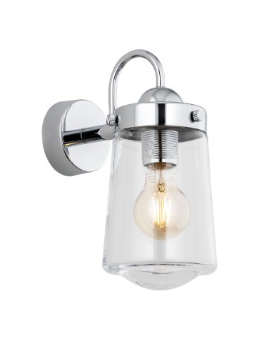 Argon PASADENA kinkiet 1 pł. 1x15W (max) transparentny IP44 chrom 4719