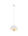 Argon PIAVA 8443 lampa wisząca 1 pł., klosz biało-brązowy (marmurek), elementy kremowe białe szkło, stal lakierowana