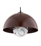 Argon PIAVA 8444 lampa wisząca 1 pł., klosz biało-brązowy (marmurek), elementy brązowe czekoladowe szkło, stal lakierowana Argon PIAVA 8444 lampa wisząca 1 pł., klosz biało-brązowy (marmurek), elementy brązowe czekoladowe szkło, stal lakierowana