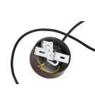 Argon PIAVA 8444 lampa wisząca 1 pł., klosz biało-brązowy (marmurek), elementy brązowe czekoladowe szkło, stal lakierowana Argon PIAVA 8444 lampa wisząca 1 pł., klosz biało-brązowy (marmurek), elementy brązowe czekoladowe szkło, stal lakierowana