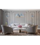 Argon PONTE lampa wisząca 5 pł. 5x15W (max) błękit ciemny mosiądz 2085 Argon PONTE lampa wisząca 5 pł. 5x15W (max) błękit ciemny mosiądz 2085