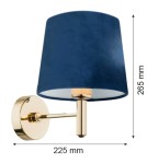 Argon PONTE kinkiet 1 pł. 1x15W (max) granat ciemny mosiądz 4348 Argon PONTE kinkiet 1 pł. 1x15W (max) granat ciemny mosiądz 4348