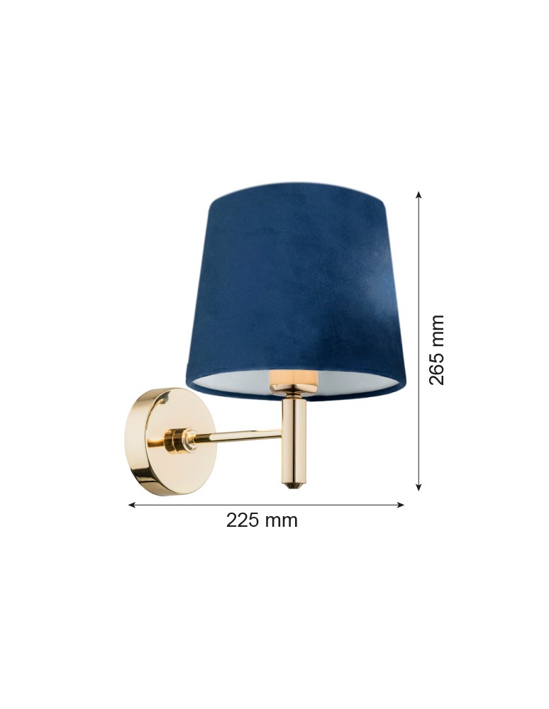 Argon PONTE kinkiet 1 pł. 1x15W (max) granat ciemny mosiądz 4348 Argon PONTE kinkiet 1 pł. 1x15W (max) granat ciemny mosiądz 4348