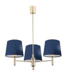 Argon PONTE lampa wisząca 3 pł. 3x15W (max) granat ciemny mosiądz 1485 Argon PONTE lampa wisząca 3 pł. 3x15W (max) granat ciemny mosiądz 1485