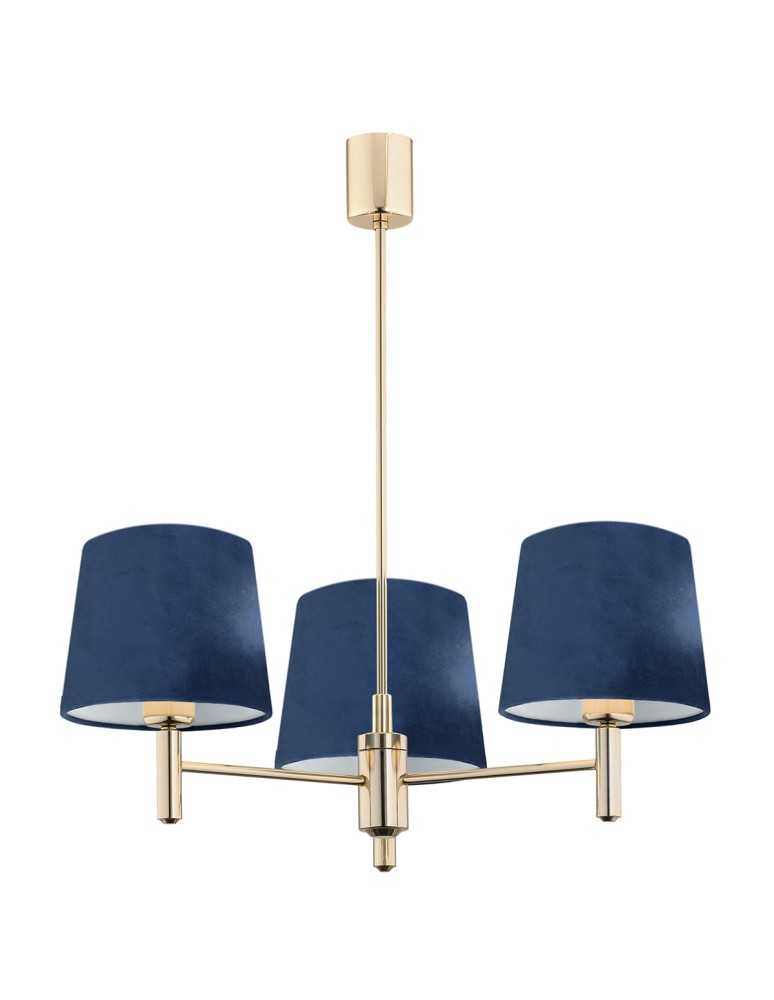 Argon PONTE lampa wisząca 3 pł. 3x15W (max) granat ciemny mosiądz 1485 Argon PONTE lampa wisząca 3 pł. 3x15W (max) granat ciemny mosiądz 1485