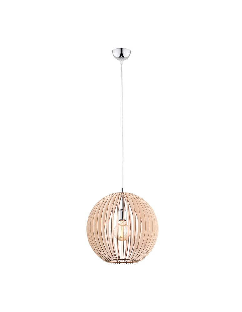 Argon PORTORYKO lampa wisząca 1 pł. kula 1x15W (max) jasny brąz chrom 3672 Argon PORTORYKO lampa wisząca 1 pł. kula 1x15W (max) jasny brąz chrom 3672