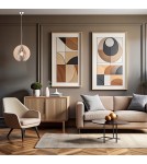 Argon PORTORYKO lampa wisząca 1 pł. kula 1x15W (max) jasny brąz chrom 3672 Argon PORTORYKO lampa wisząca 1 pł. kula 1x15W (max) jasny brąz chrom 3672