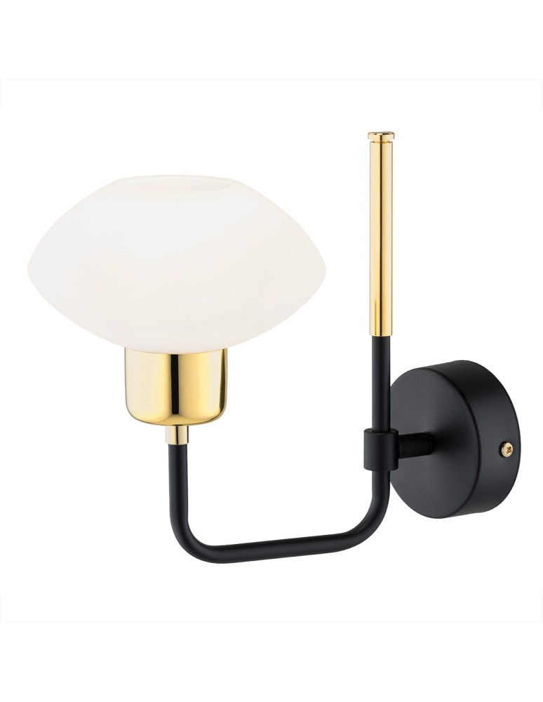 Argon RAVELLO kinkiet 1 pł. 1x7W (max) opal mat czarny struktura 8032 Argon RAVELLO kinkiet 1 pł. 1x7W (max) opal mat czarny struktura 8032