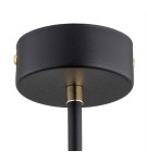 Żyrandole - Argon RAVELLO żyrandol 3 pł. 3x7W (max) opal mat czarny struktura 6166 - product 6
