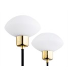 Argon RAVELLO żyrandol 5 pł. 5x7W (max) opal mat czarny struktura 2128 Argon RAVELLO żyrandol 5 pł. 5x7W (max) opal mat czarny struktura 2128