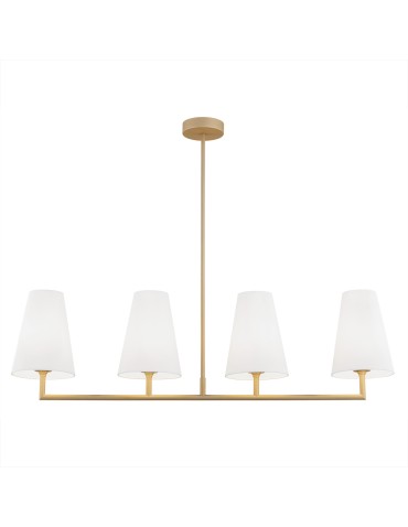 Argon SAFIANO lampa wisząca 4 pł. 4x15W (max) biały złoty 1828