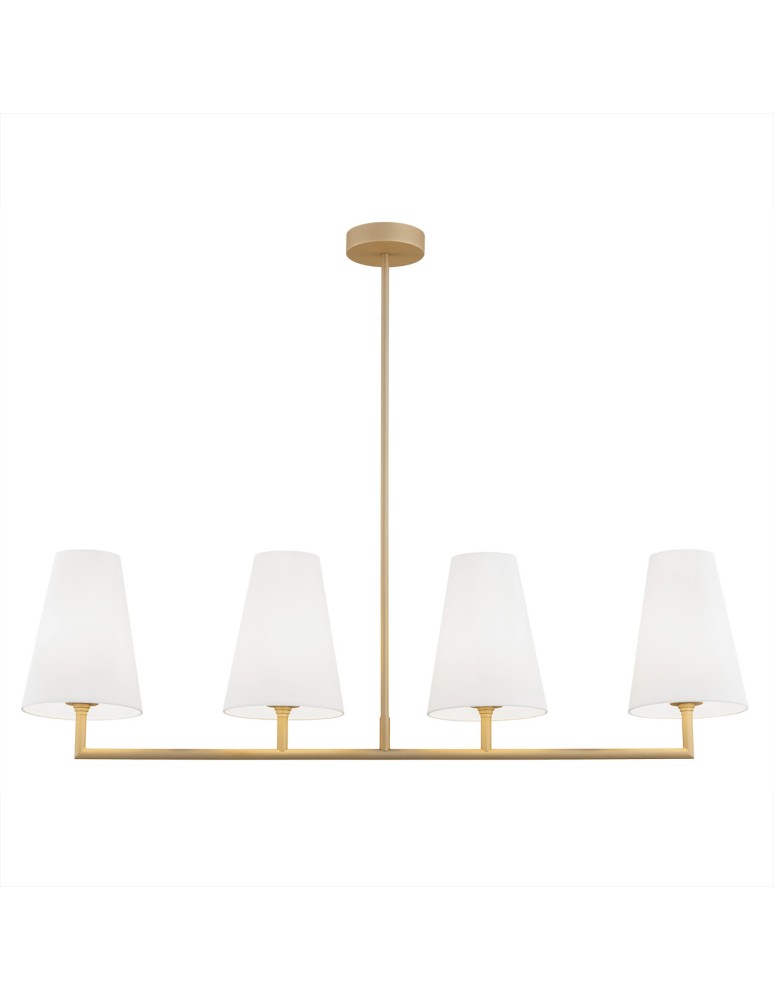 Argon SAFIANO lampa wisząca 4 pł. 4x15W (max) biały złoty 1828 Argon SAFIANO lampa wisząca 4 pł. 4x15W (max) biały złoty 1828