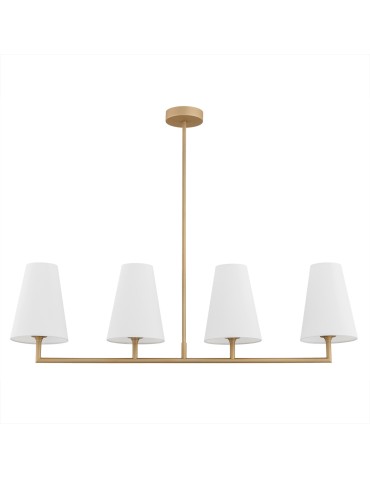 Argon SAFIANO lampa wisząca 4 pł. 4x15W (max) biały złoty 1828 - produkt 2