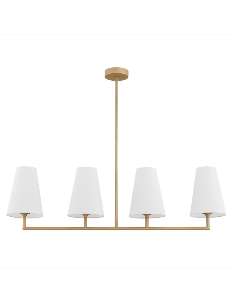 Argon SAFIANO lampa wisząca 4 pł. 4x15W (max) biały złoty 1828 Argon SAFIANO lampa wisząca 4 pł. 4x15W (max) biały złoty 1828