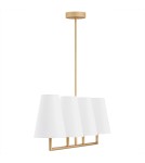 Argon SAFIANO lampa wisząca 4 pł. 4x15W (max) biały złoty 1828 Argon SAFIANO lampa wisząca 4 pł. 4x15W (max) biały złoty 1828