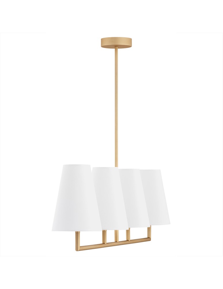 Argon SAFIANO lampa wisząca 4 pł. 4x15W (max) biały złoty 1828 Argon SAFIANO lampa wisząca 4 pł. 4x15W (max) biały złoty 1828