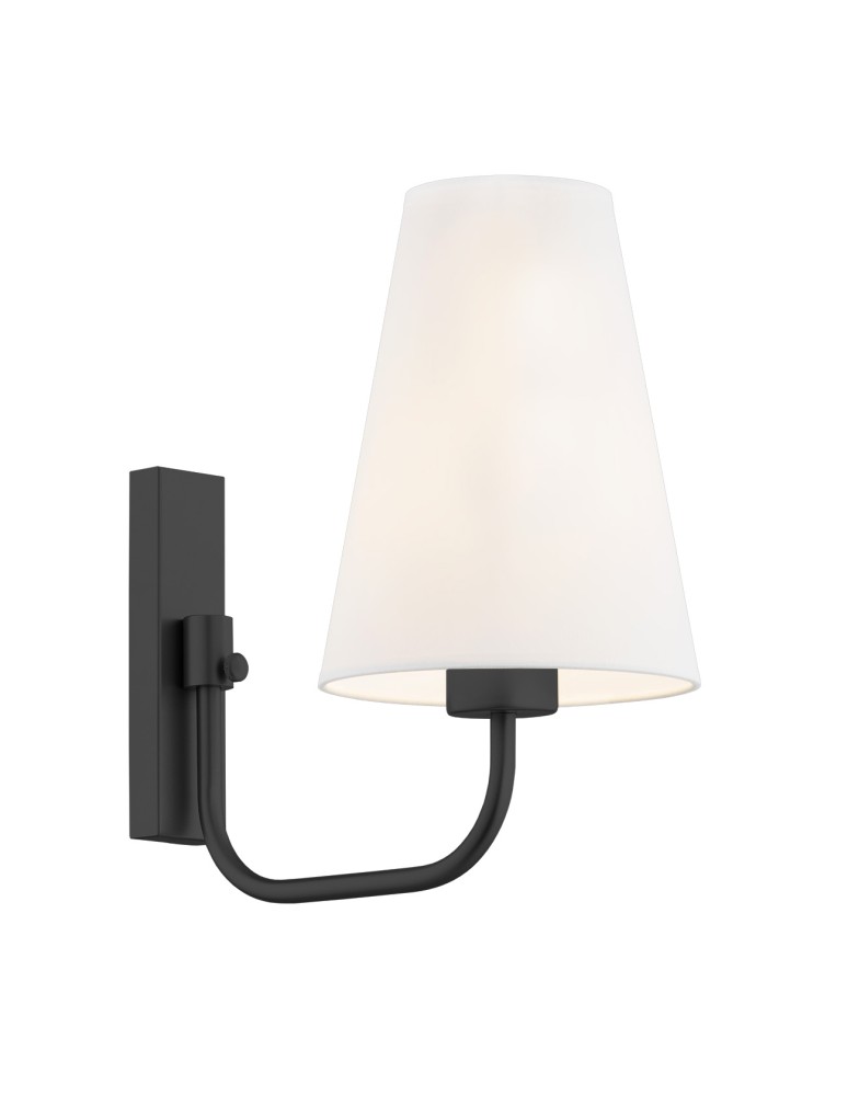 Argon SAFIANO kinkiet 1 pł. 1x15W (max) biały czarny 8376 Argon SAFIANO kinkiet 1 pł. 1x15W (max) biały czarny 8376