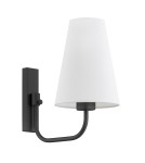 Argon SAFIANO kinkiet 1 pł. 1x15W (max) biały czarny 8376 Argon SAFIANO kinkiet 1 pł. 1x15W (max) biały czarny 8376