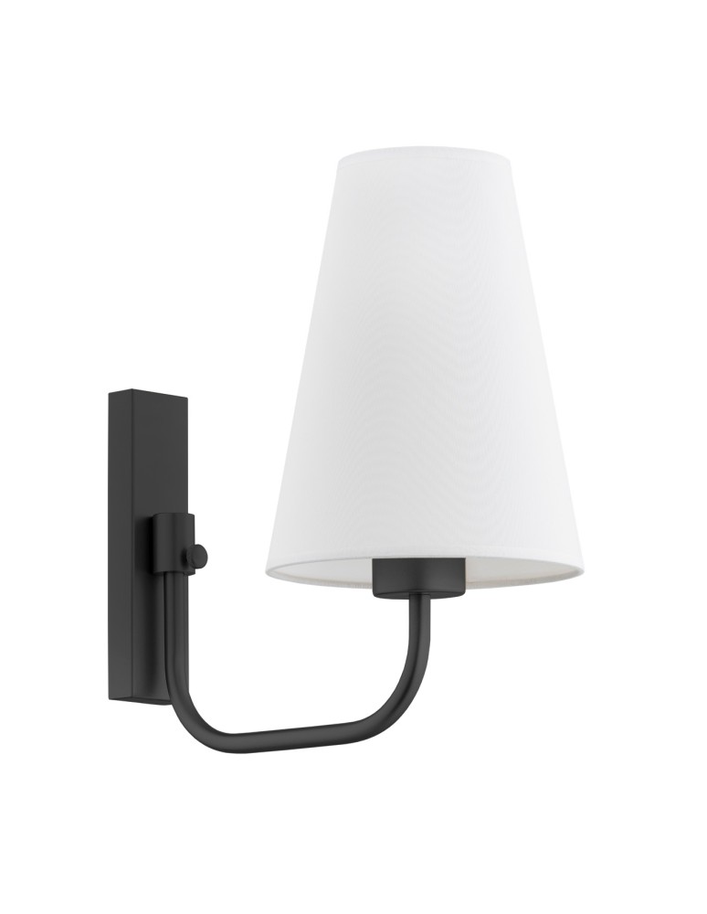 Argon SAFIANO kinkiet 1 pł. 1x15W (max) biały czarny 8376 Argon SAFIANO kinkiet 1 pł. 1x15W (max) biały czarny 8376