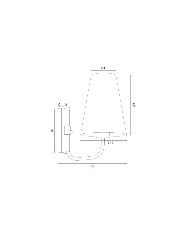Argon SAFIANO kinkiet 1 pł. 1x15W (max) biały czarny 8376 Argon SAFIANO kinkiet 1 pł. 1x15W (max) biały czarny 8376