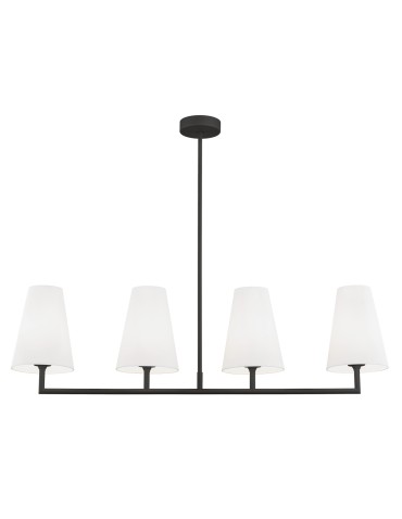 Argon SAFIANO lampa wisząca 4 pł. 4x15W (max) biały czarny 1831