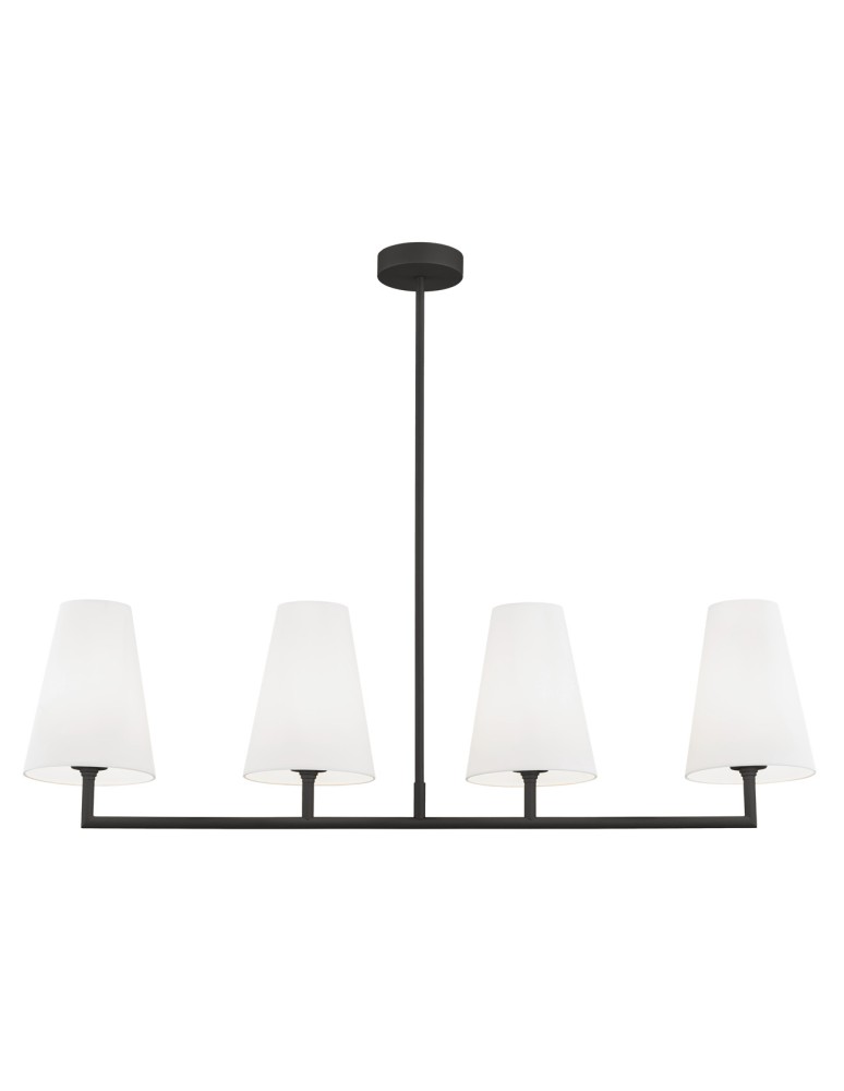 Argon SAFIANO lampa wisząca 4 pł. 4x15W (max) biały czarny 1831 Argon SAFIANO lampa wisząca 4 pł. 4x15W (max) biały czarny 1831