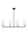 Argon SAFIANO lampa wisząca 4 pł. 4x15W (max) biały czarny 1831