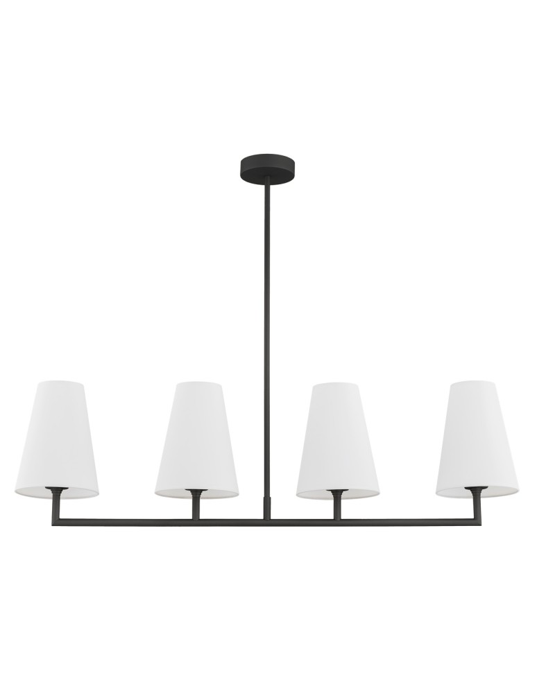 Argon SAFIANO lampa wisząca 4 pł. 4x15W (max) biały czarny 1831 Argon SAFIANO lampa wisząca 4 pł. 4x15W (max) biały czarny 1831