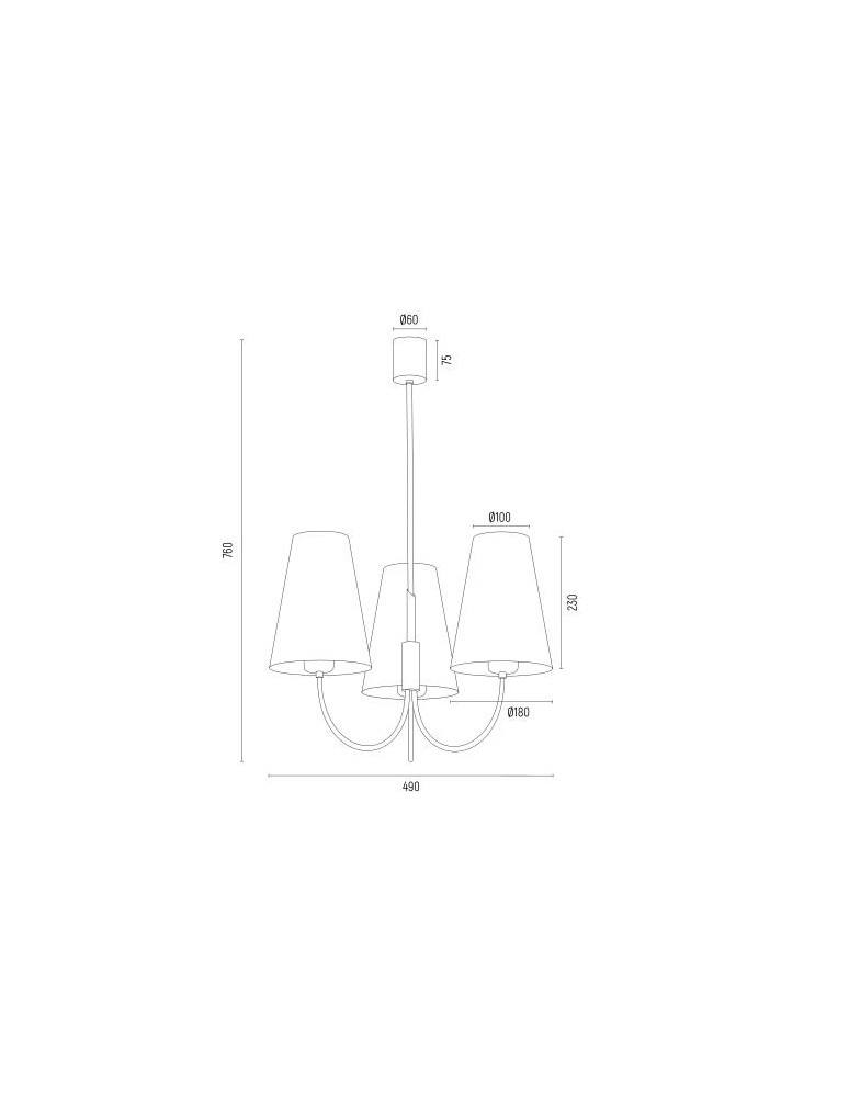 Argon SAFIANO żyrandol 3 pł. 3x15W (max) bordowy złoty 6270 Argon SAFIANO żyrandol 3 pł. 3x15W (max) bordowy złoty 6270