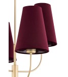Argon SAFIANO żyrandol 4 pł. 4x15W (max) bordowy złoty 1827 Argon SAFIANO żyrandol 4 pł. 4x15W (max) bordowy złoty 1827