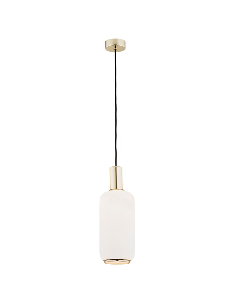 Argon SAGUNTO lampa wisząca 1 pł. 1x15W (max) opal mat mosiądz 4356 Argon SAGUNTO lampa wisząca 1 pł. 1x15W (max) opal mat mosiądz 4356