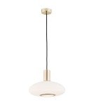 Argon SAGUNTO lampa wisząca 1 pł. 1x15W (max) opal mat mosiądz 4358 Argon SAGUNTO lampa wisząca 1 pł. 1x15W (max) opal mat mosiądz 4358
