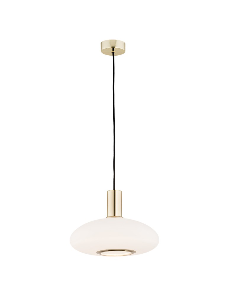 Argon SAGUNTO lampa wisząca 1 pł. 1x15W (max) opal mat mosiądz 4358 Argon SAGUNTO lampa wisząca 1 pł. 1x15W (max) opal mat mosiądz 4358