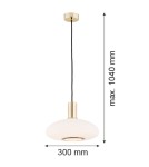 Argon SAGUNTO lampa wisząca 1 pł. 1x15W (max) opal mat mosiądz 4358 Argon SAGUNTO lampa wisząca 1 pł. 1x15W (max) opal mat mosiądz 4358