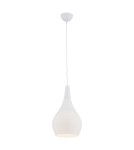 Lampy wiszące pojedyncze - Argon SANTANA lampa wisząca 1 pł 1x15W (max) opal biały połysk 3996 - product 1