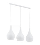 Lampy wiszące - Argon SANTANA lampa wisząca 3 pł 3x15W (max) opal biały połysk 1408 - product 1